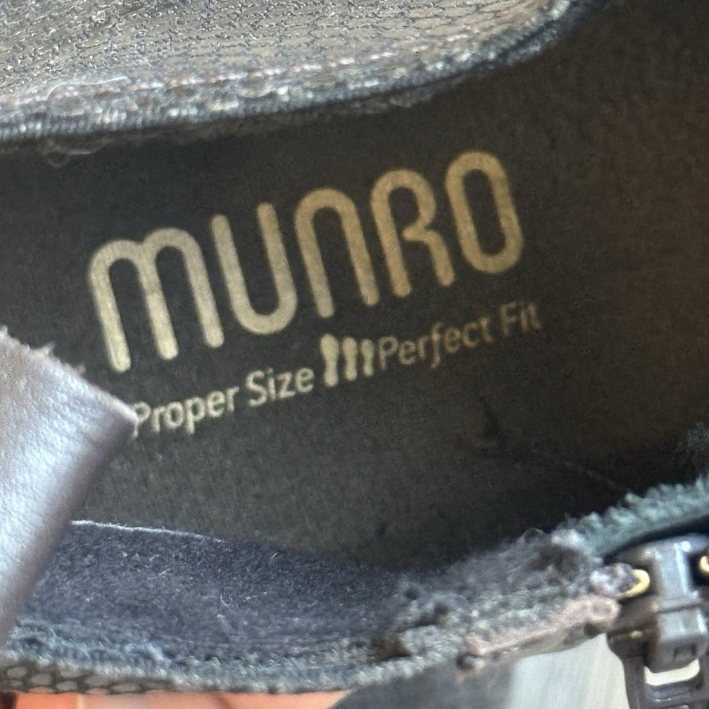 Munro‎ Alix Women's Pull-on Boots, Chocolate Leather/Snake Print 9M Comfort - Picture 10 of 11